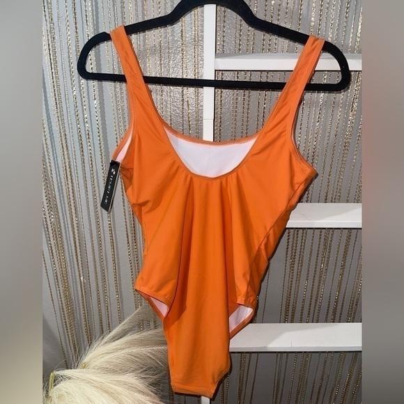 Tempt Me Orange Swimsuit, Size Medium, Nwt - Picture 2 of 7